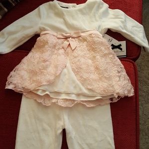 Two piece girls baby outfit